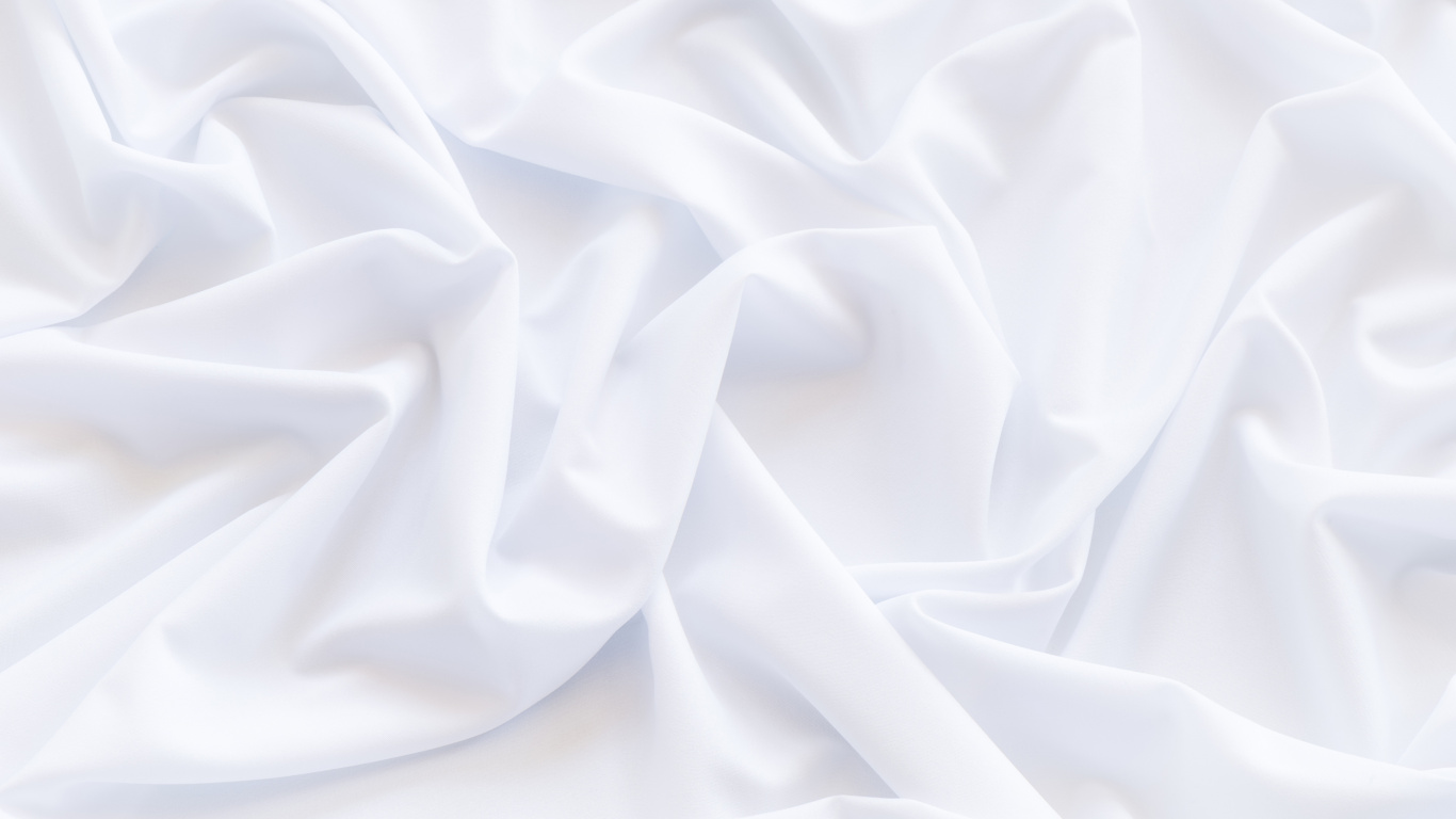 Обои белые, ткань, атласный, шелк, лепесток в разрешении 1366x768