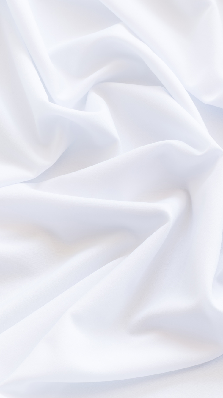 Обои белые, ткань, атласный, шелк, лепесток в разрешении 750x1334