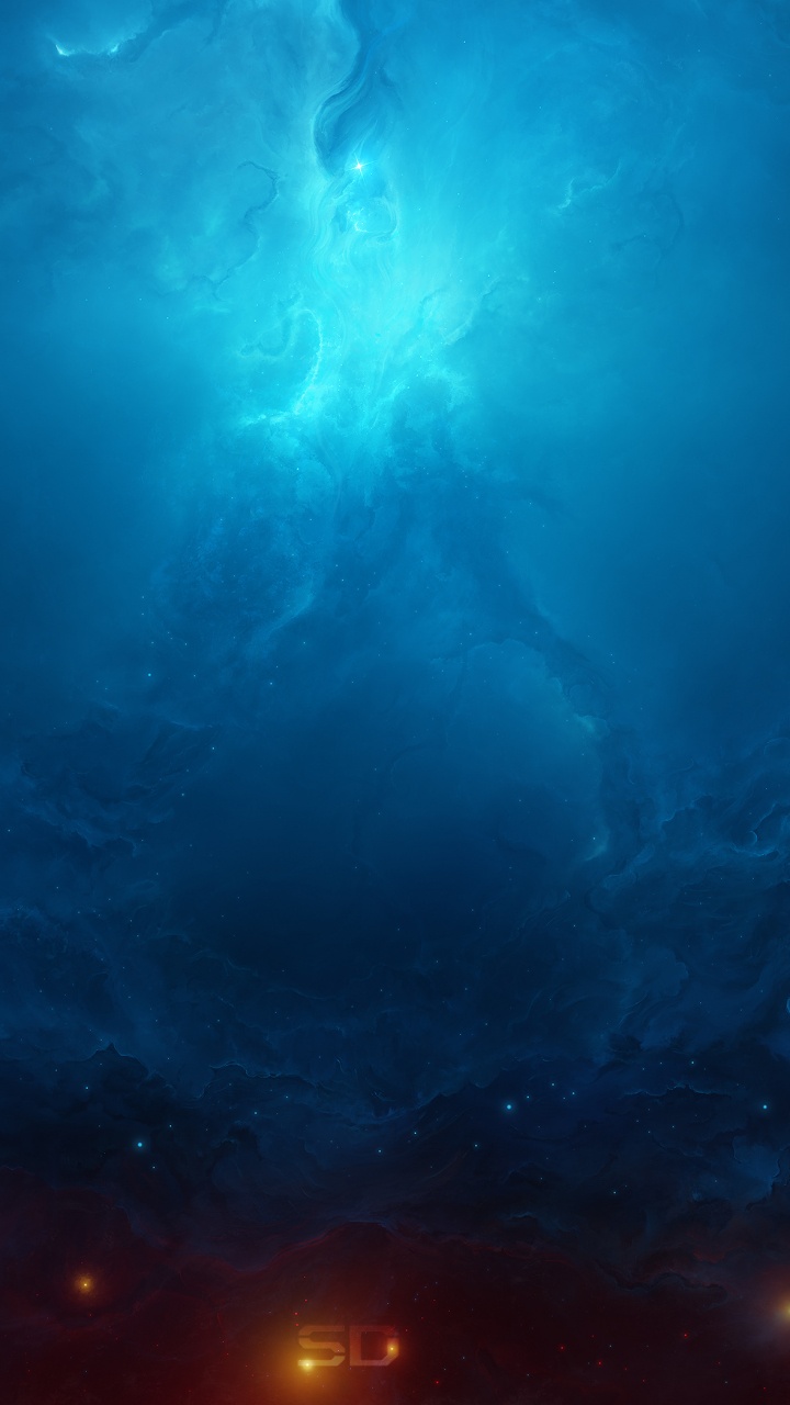 Обои Сверхширокий форматы, синий, природа, облако, свет в разрешении 720x1280