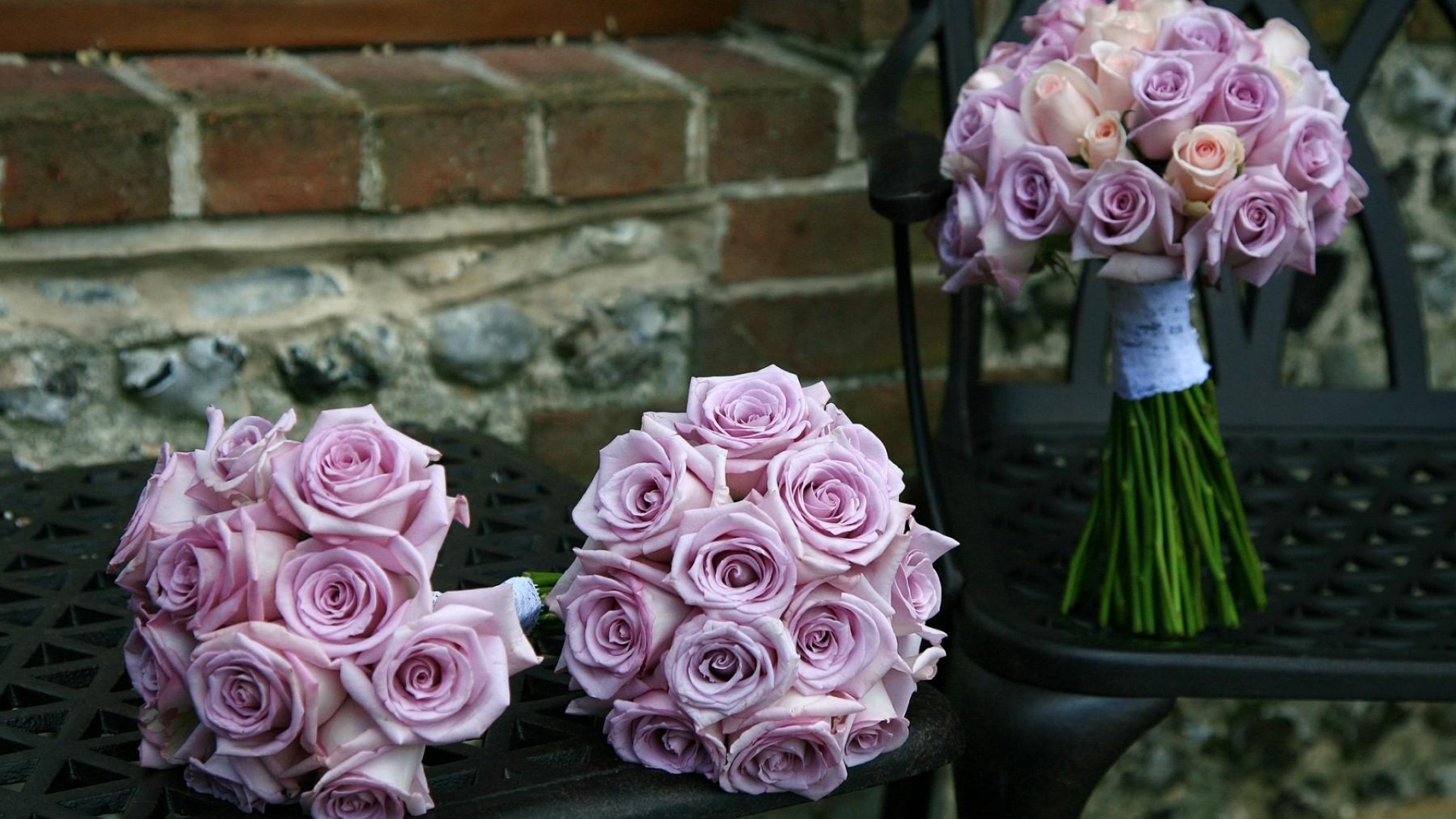 Обои сад роз, цветочный букет, флористики, флористика, цветочный дизайн в разрешении 1920x1080