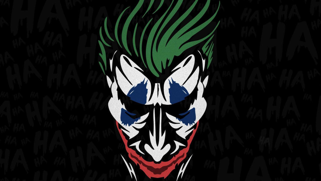 Обои Джокер, череп, рукав, серый цвет, арт в разрешении 1280x720