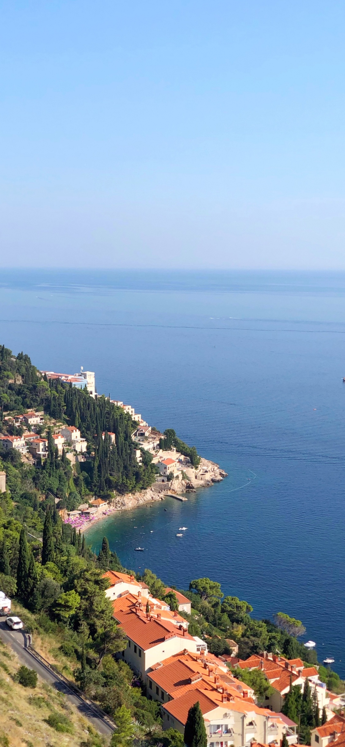 Обои побережье, водоем, вода, водный путь, пейзаж в разрешении 1125x2436