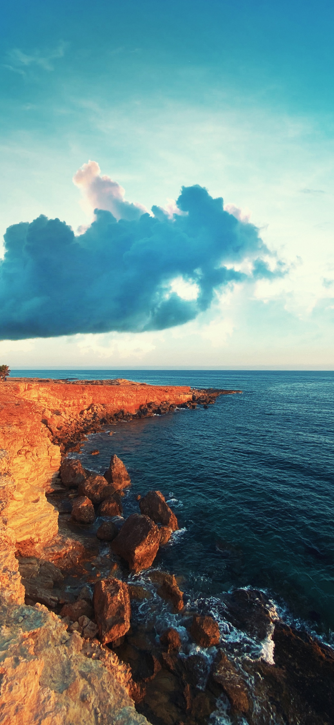 Обои море, облако, вода, атмосфера, гидроресурсы в разрешении 1125x2436