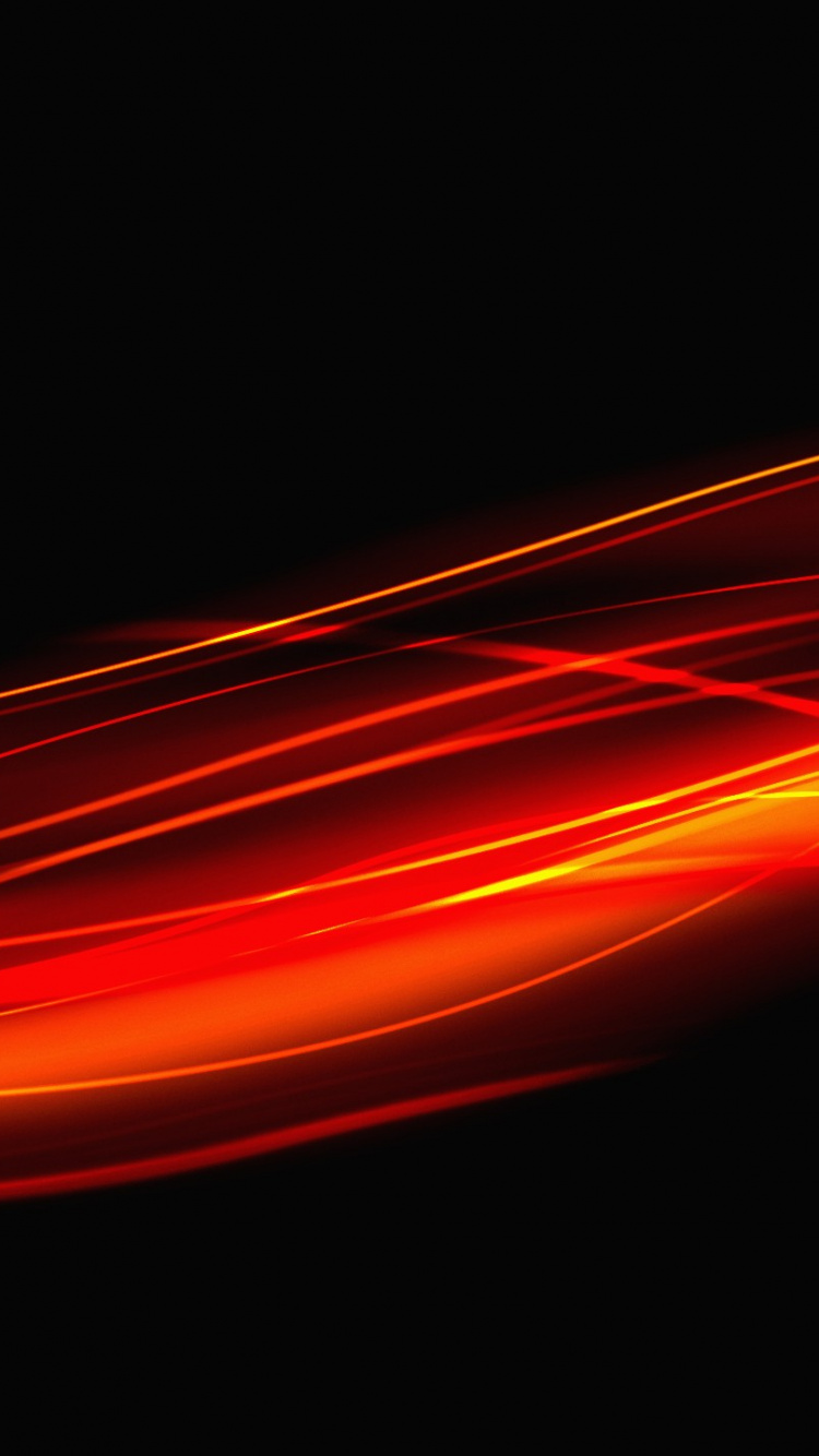 Обои черный, Апельсин, красный цвет, свет, линия в разрешении 750x1334