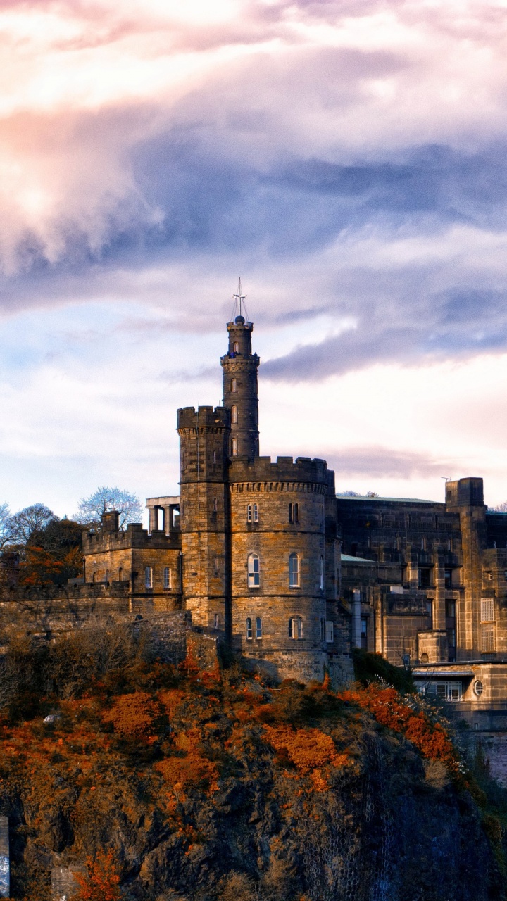 Обои Эдинбург, город, облако, ориентир, городок в разрешении 720x1280