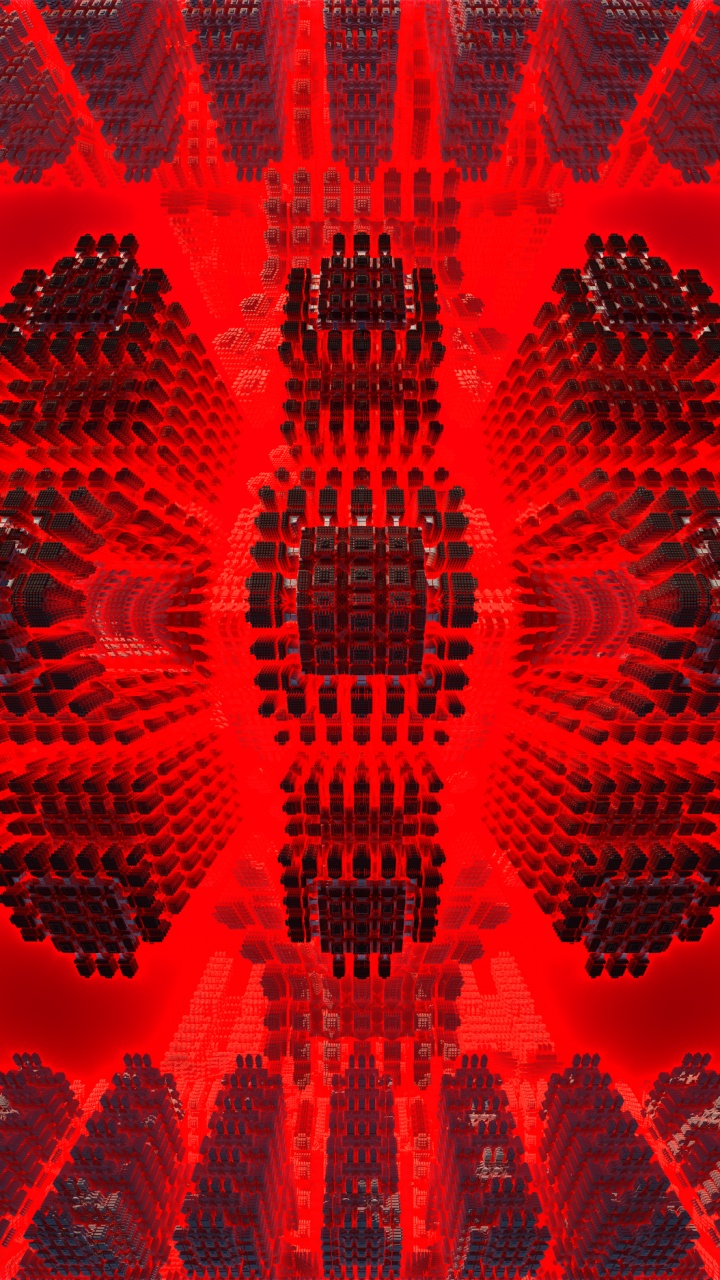 Обои узор, ткань, арт, красный цвет, симметрия в разрешении 720x1280