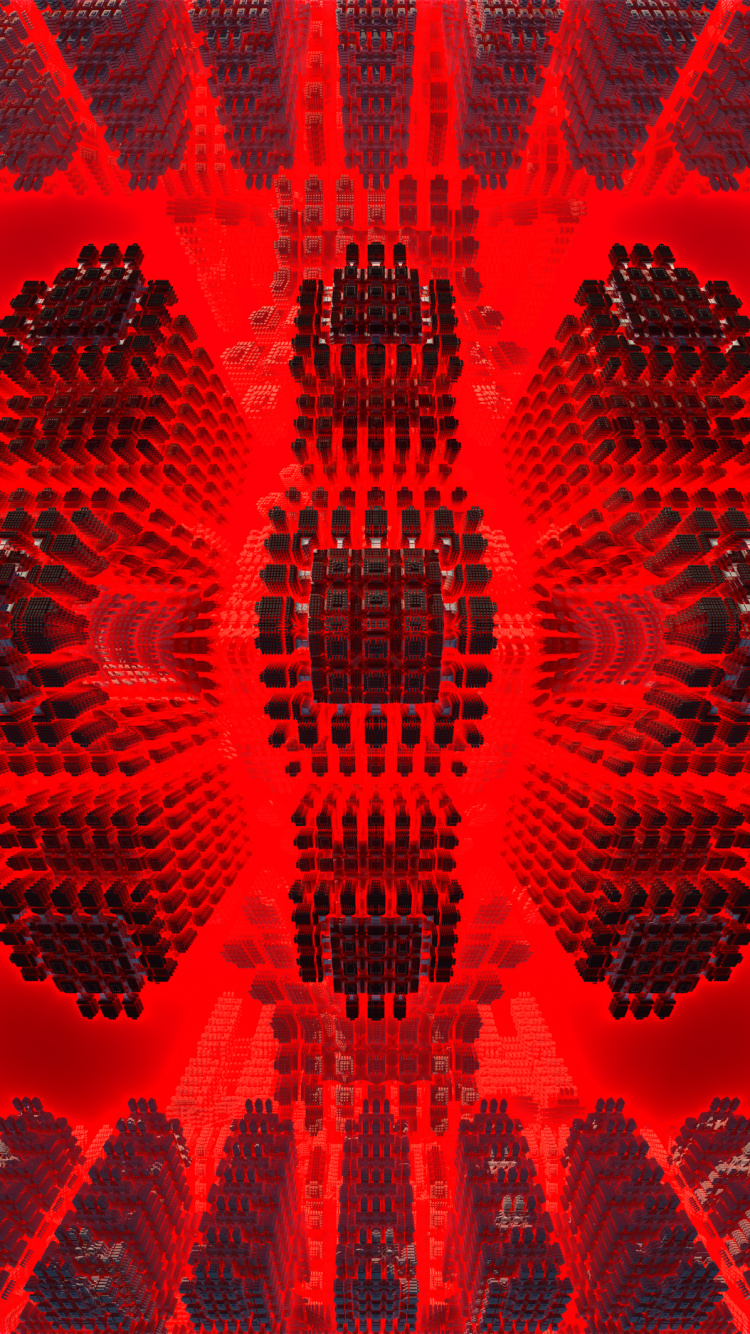 Обои узор, ткань, арт, красный цвет, симметрия в разрешении 750x1334