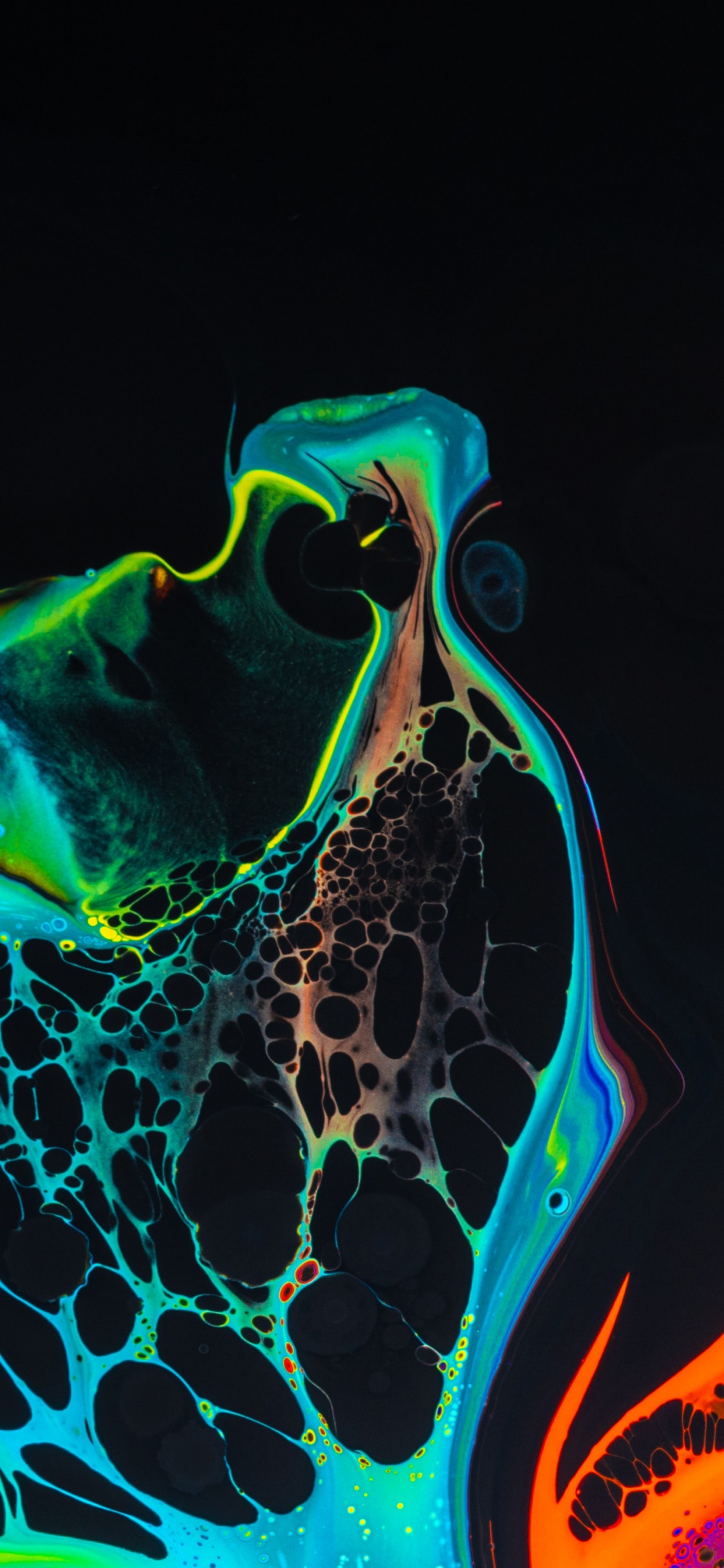 Обои свет, арт, электрик, дерево, вода в разрешении 1125x2436