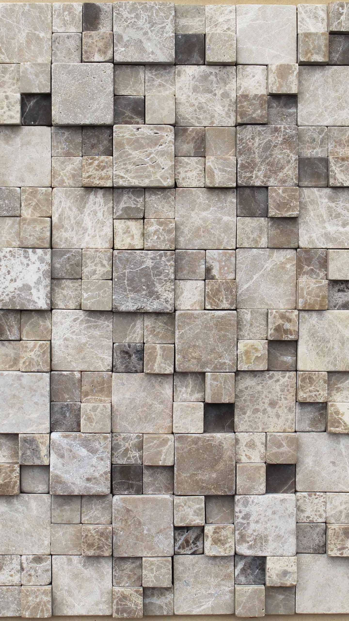 Обои плитка, мозаика, этаж, стена, каменная стена в разрешении 1440x2560