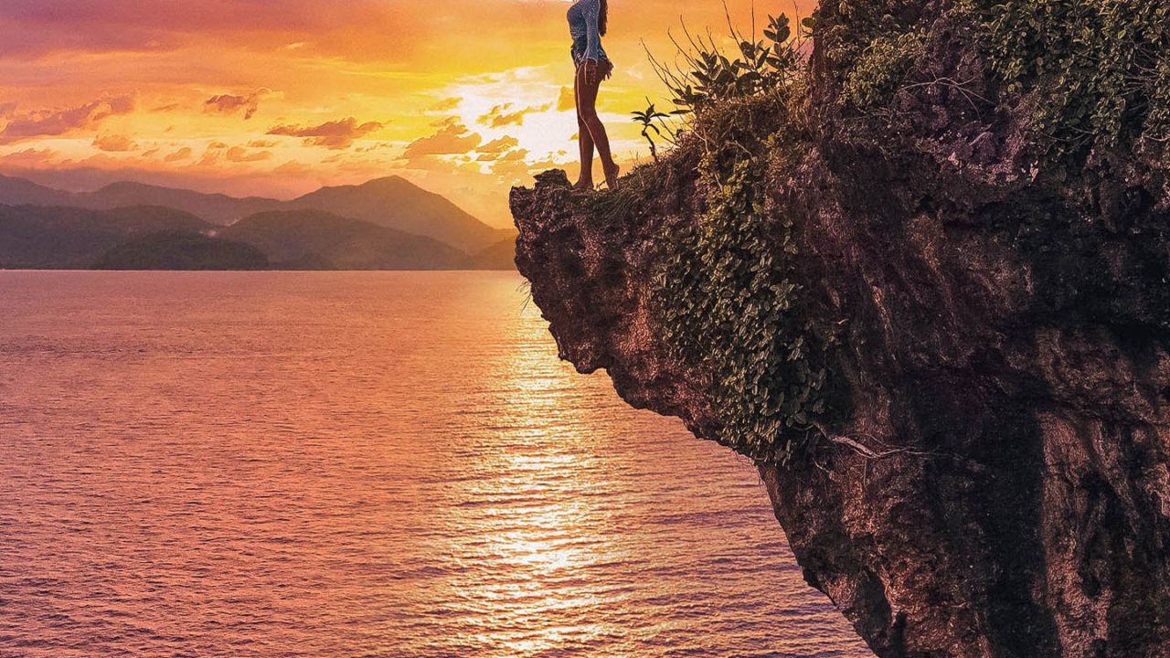 Обои побережье, закат, вода, облако, атмосфера в разрешении 1280x720