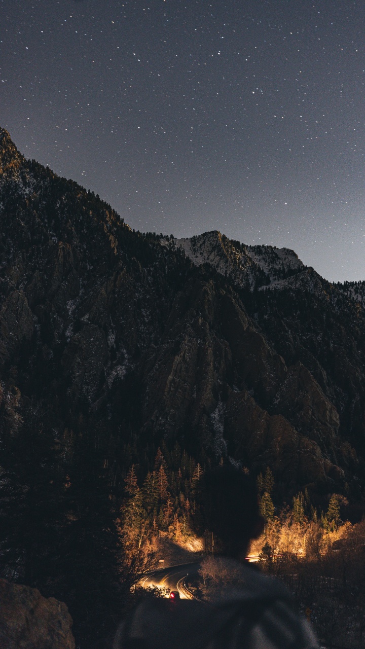 Обои природа, земля, атмосфера, гора, черный в разрешении 720x1280