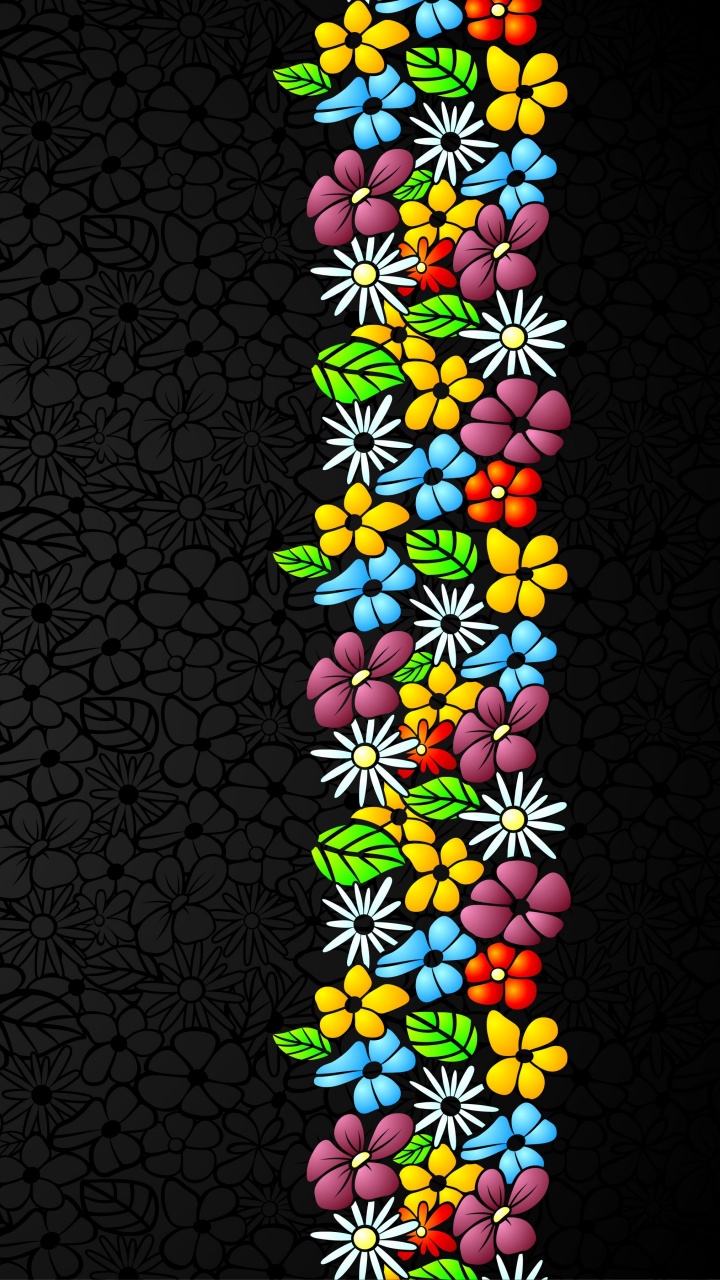 Обои узор, симметрия, фрактальное искусство, космос, текст в разрешении 720x1280