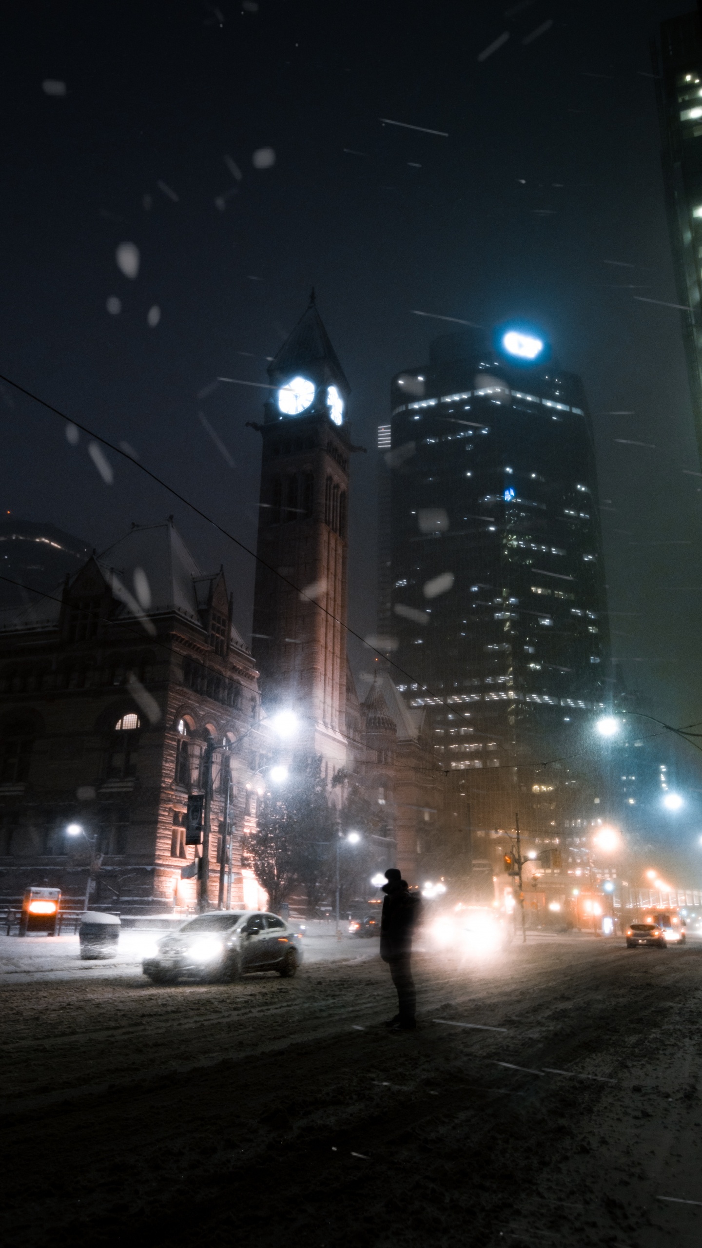 Обои небоскреб, архитектура, свет, здание, город в разрешении 1440x2560