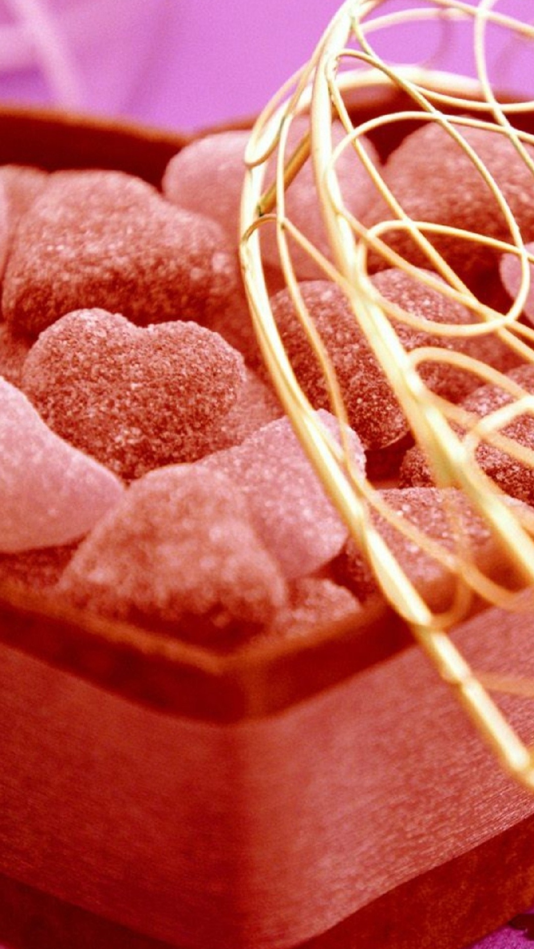 Обои сердце, сладость, кондитерские изделия, День Святого Валентина, пралине в разрешении 1080x1920