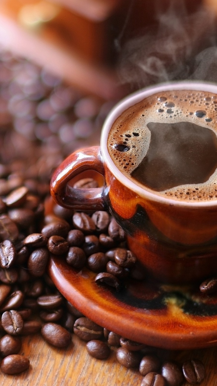 Обои кофейная чашка, растворимый кофе, чашка, кофейня, кофеин в разрешении 720x1280