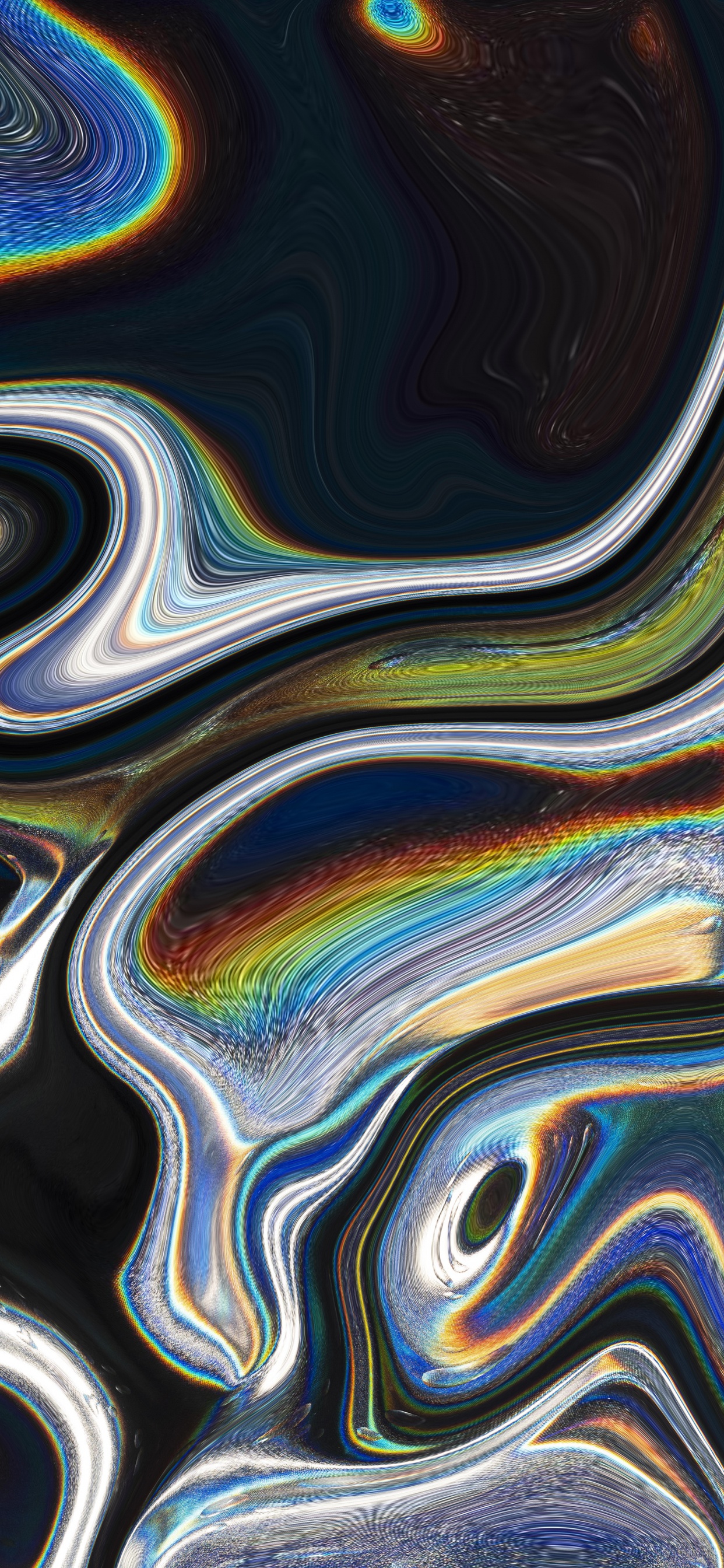 Обои узор, абстрактное искусство, лазурный, жидкий, жидкость в разрешении 1242x2688