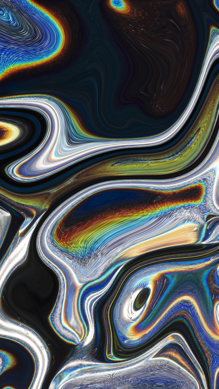 Обои узор, абстрактное искусство, лазурный, жидкий, жидкость в разрешении 720x1280