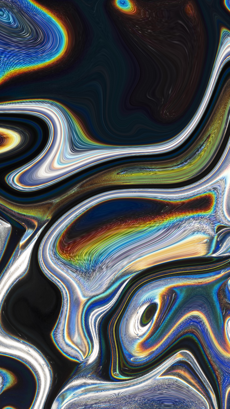 Обои узор, абстрактное искусство, лазурный, жидкий, жидкость в разрешении 750x1334