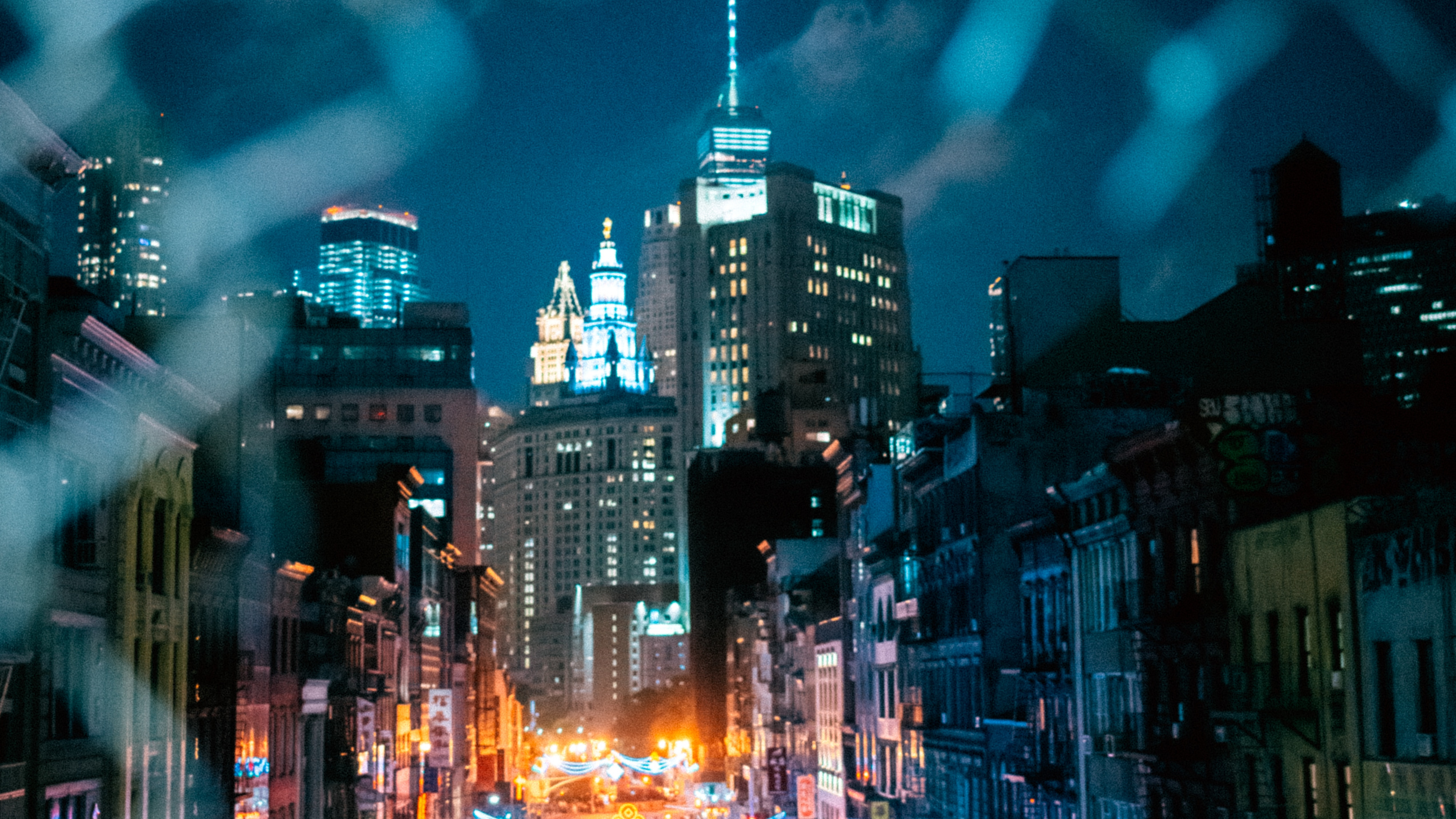 Обои городской пейзаж, метрополия, городской район, город, синий в разрешении 3840x2160