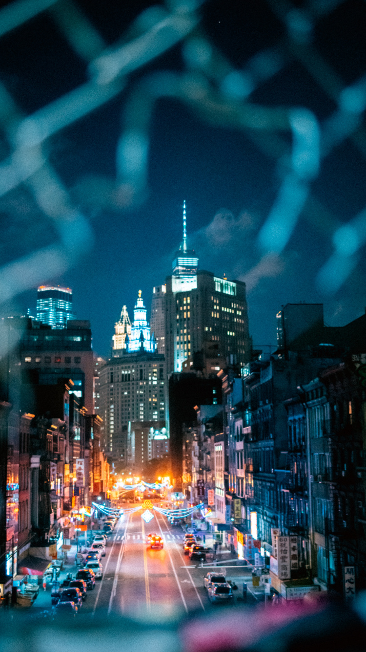 Обои городской пейзаж, метрополия, городской район, город, синий в разрешении 750x1334