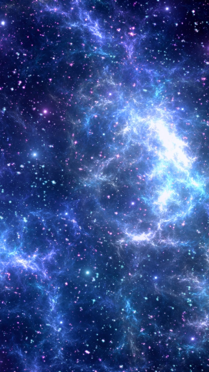 Обои космическое пространство, пурпур, астрономический объект, синий, атмосфера в разрешении 720x1280