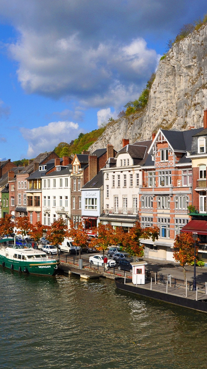 Обои Динан, Битва Динан, водный путь, городок, перевозка воды в разрешении 720x1280