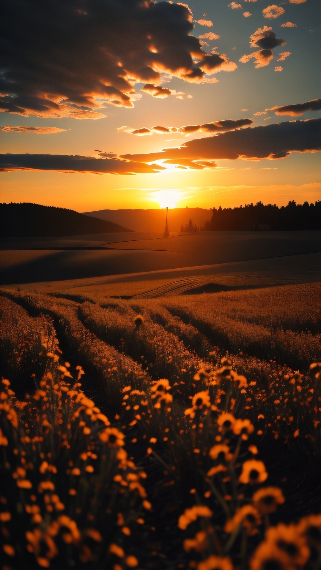 Обои цветок, облако, растение, дневное время, экорегион в разрешении 1080x1920