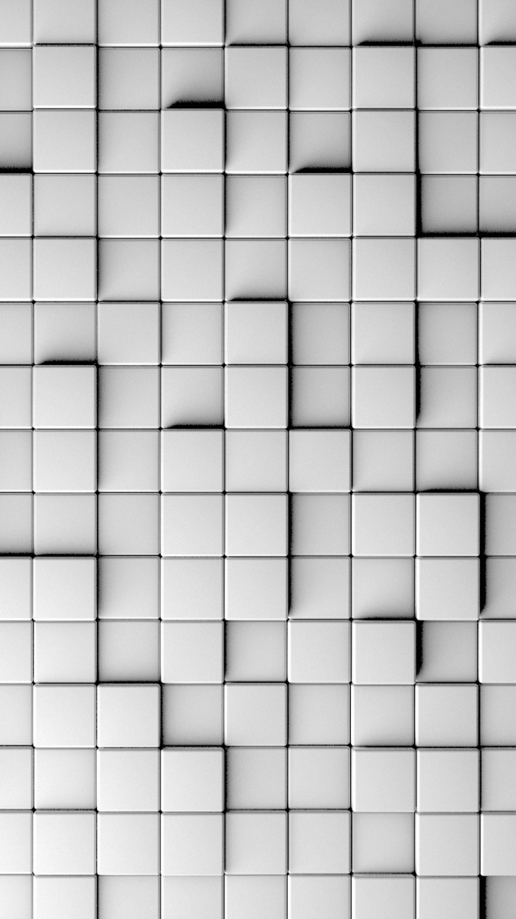Обои линия, узор, монохромный, квадрат, симметрия в разрешении 750x1334