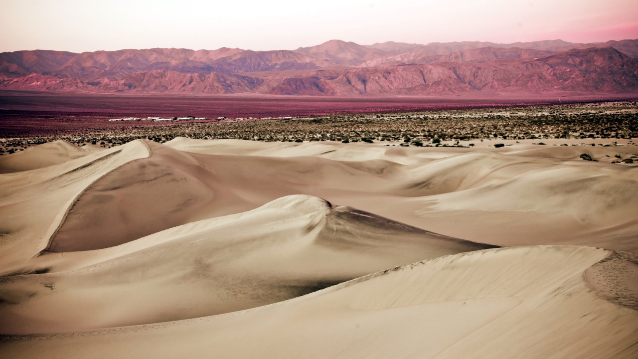 Обои пустыня, песок, эолийские рельефы, Дюна, эрг в разрешении 1280x720