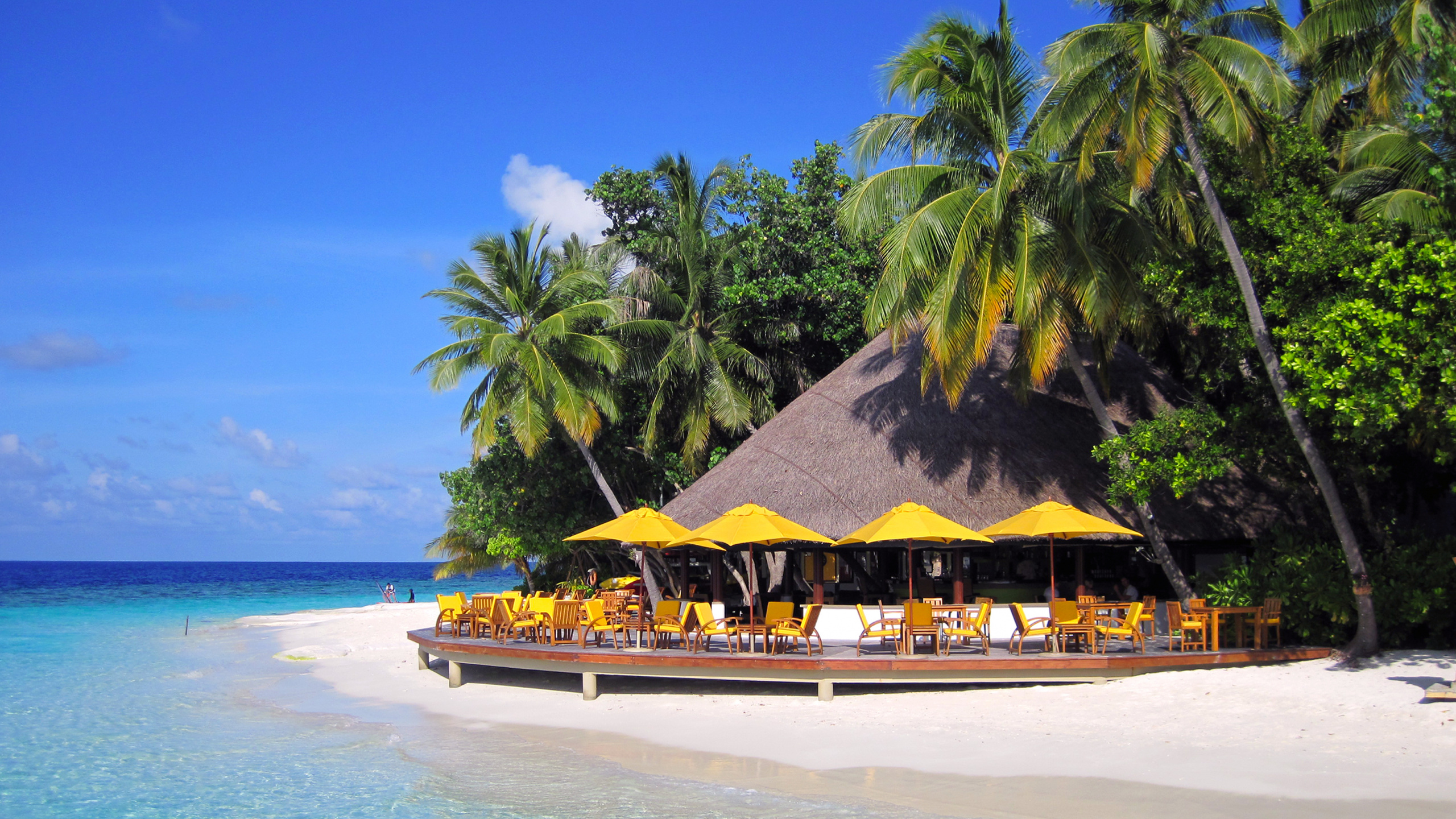 Обои Остров, отпуск, море, прибежище, тропическая зона в разрешении 2560x1440