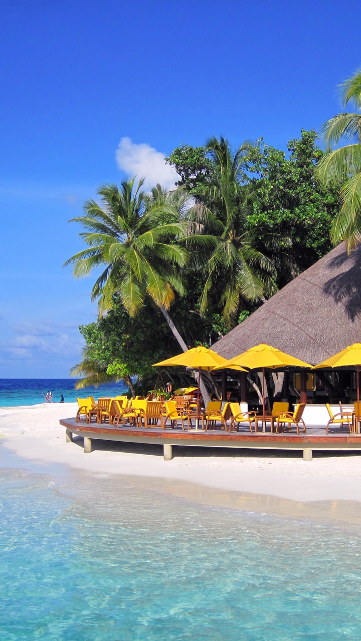 Обои Остров, отпуск, море, прибежище, тропическая зона в разрешении 720x1280