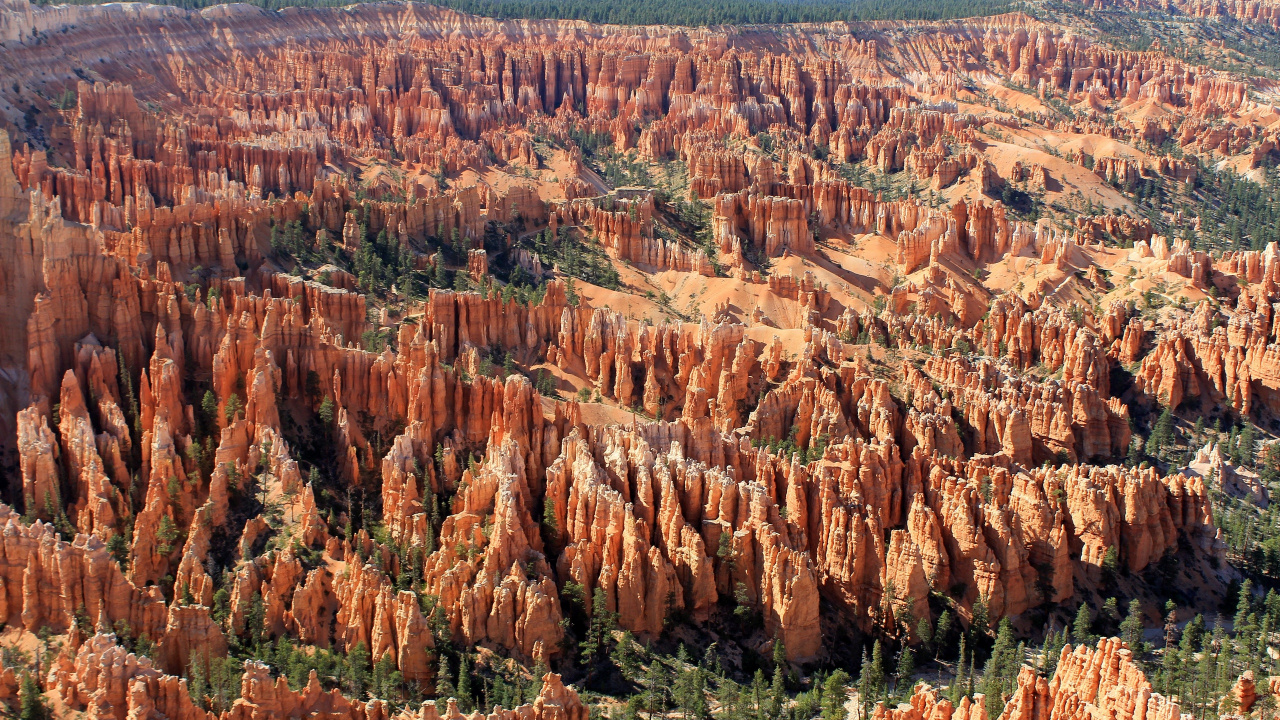Обои национальный парк Брайсканьон, национальный парк, парк, бесплодные земли, формирование в разрешении 1280x720