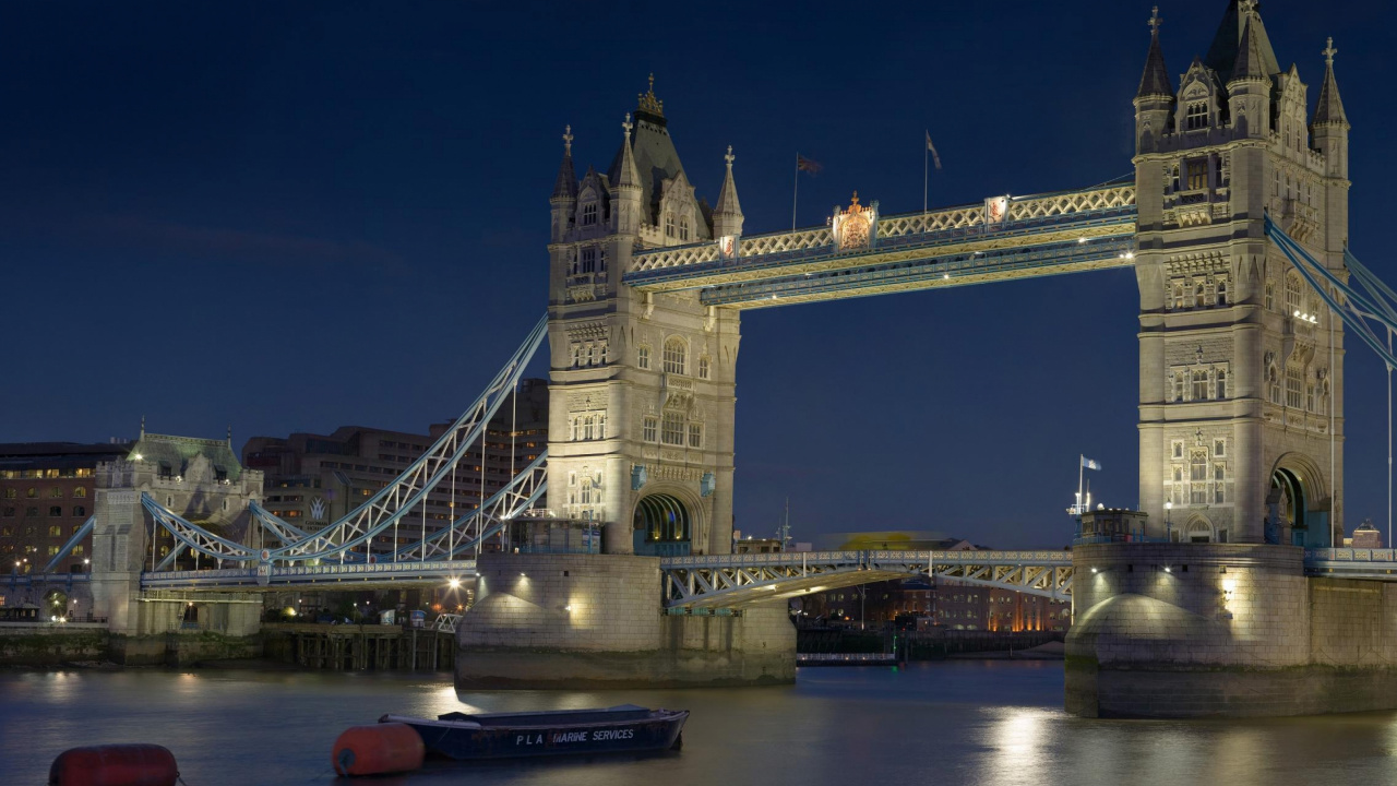 Обои тауэрский мост, река темза, лондонский Тауэр, ЛОНДОН ТАУЭРСКИЙ МОСТ, мост в разрешении 1280x720