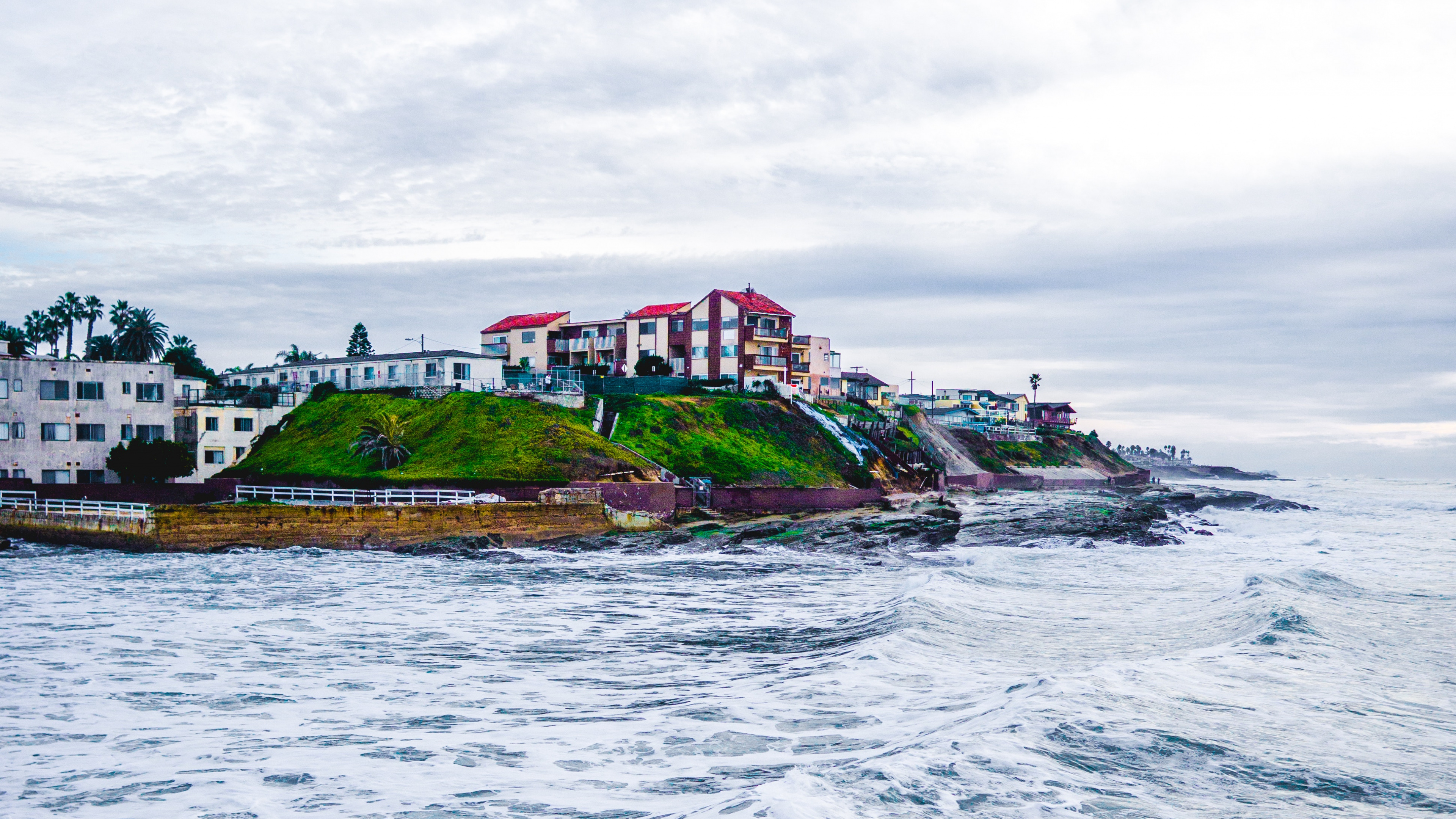 Обои побережье, море, водоем, вода, океан в разрешении 3840x2160