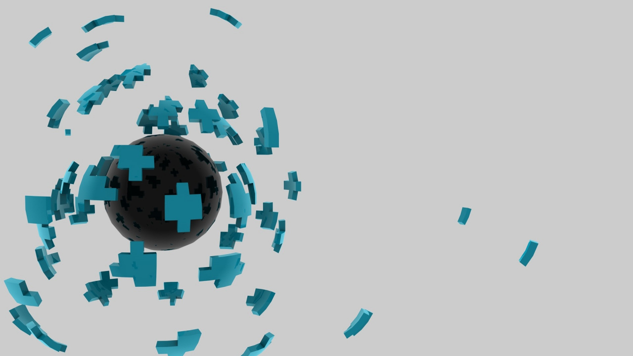 Обои синий, графический дизайн, технологии, синий цвет, шрифт в разрешении 1280x720