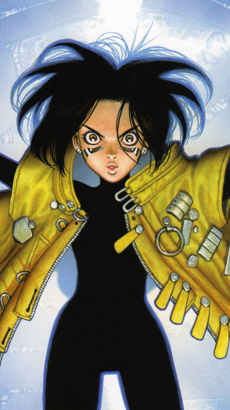 Обои Боевой Ангел Алита, Манга, аниме, мультфильм, иллюстрация в разрешении 750x1334