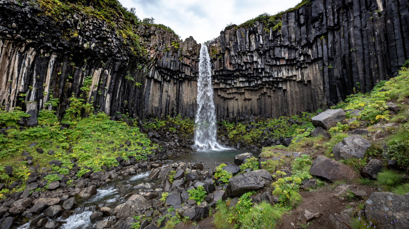 Обои водопад, Каталония, маршрут кольцевой дороги, облако, вода в разрешении 1366x768