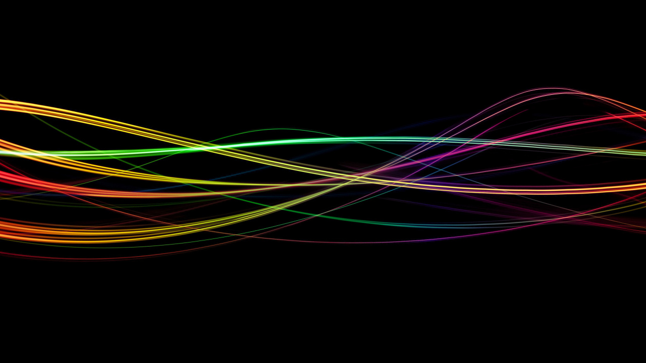 Обои свет, неон, линия, графический дизайн, графика в разрешении 1280x720