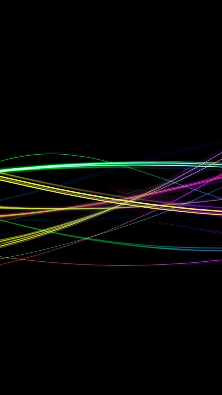 Обои свет, неон, линия, графический дизайн, графика в разрешении 720x1280