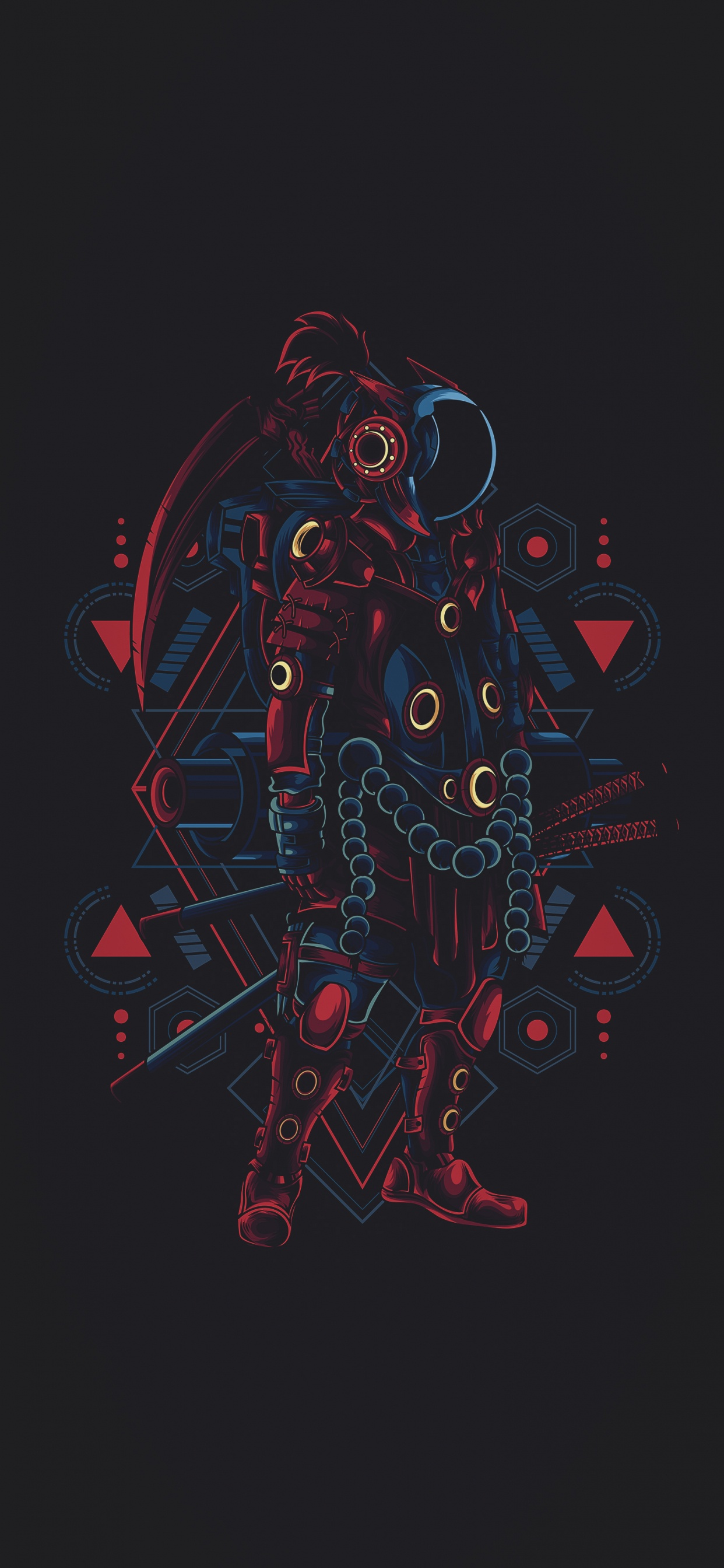 Обои графический дизайн, визуальное искусство, постер, арт, узор в разрешении 1242x2688