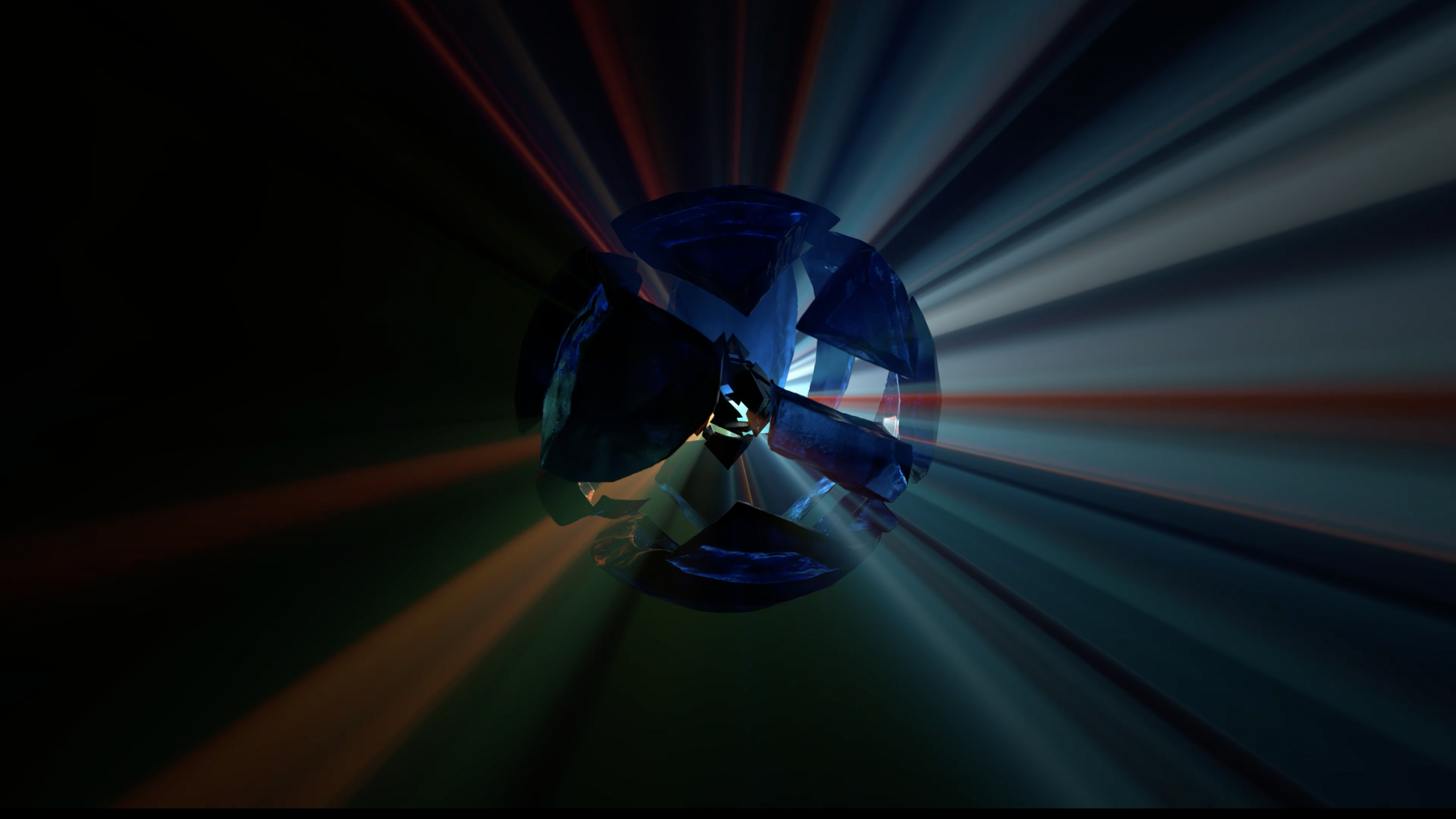 Обои свет, газ, блик, круг, электрик в разрешении 2560x1440