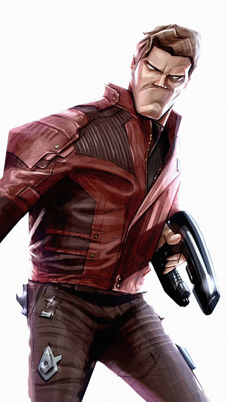 Обои Стар-Лорд, Дракс Разрушитель, Железный человек, Стражи Галактики, супергерой в разрешении 750x1334