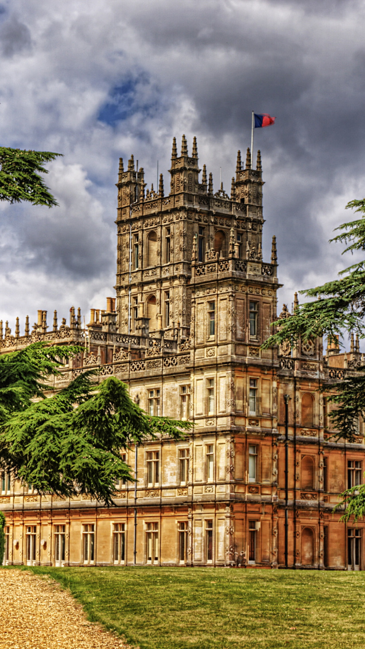 Обои Замок Хайклер, замок, ориентир, здание, дерево в разрешении 750x1334