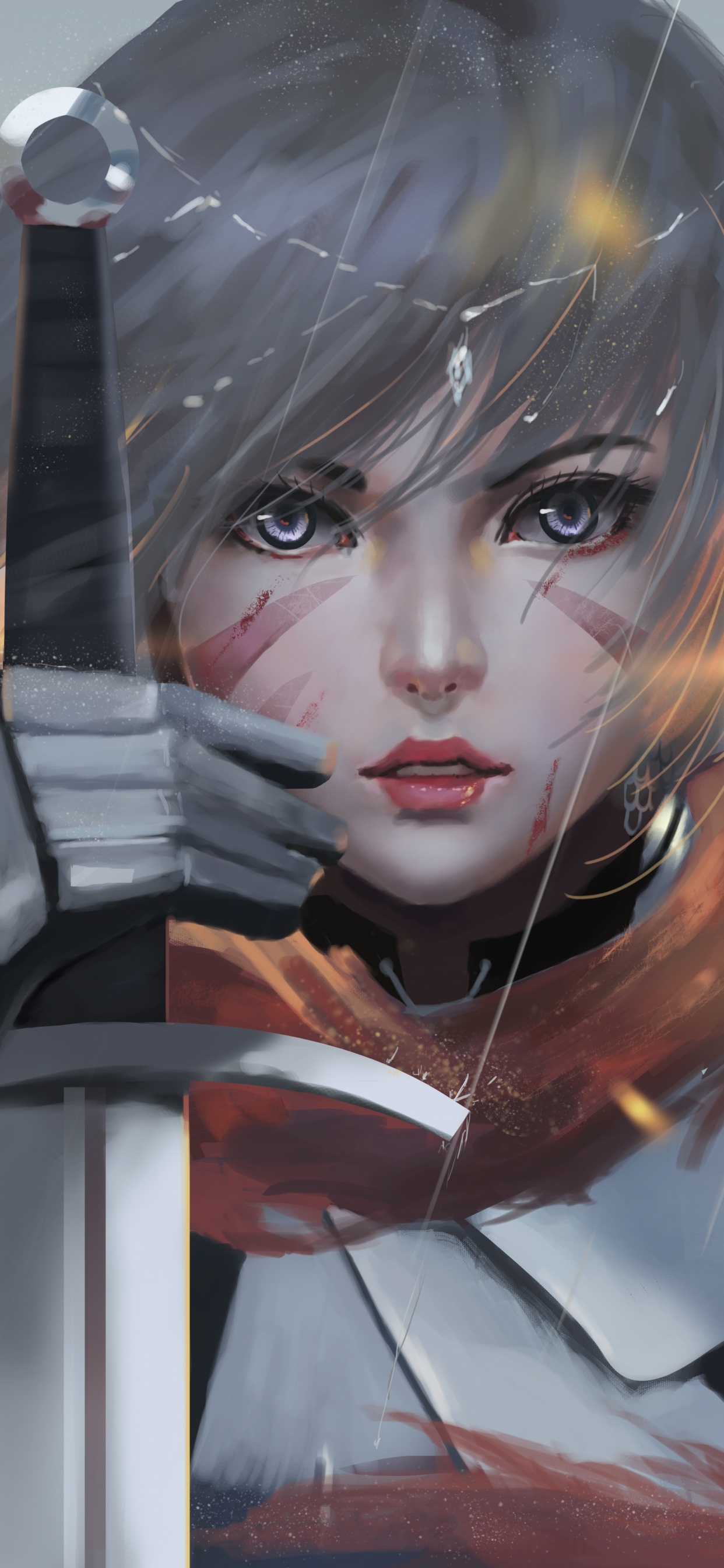 Обои иллюстрация, глаз, арт, космос, тьма в разрешении 1242x2688