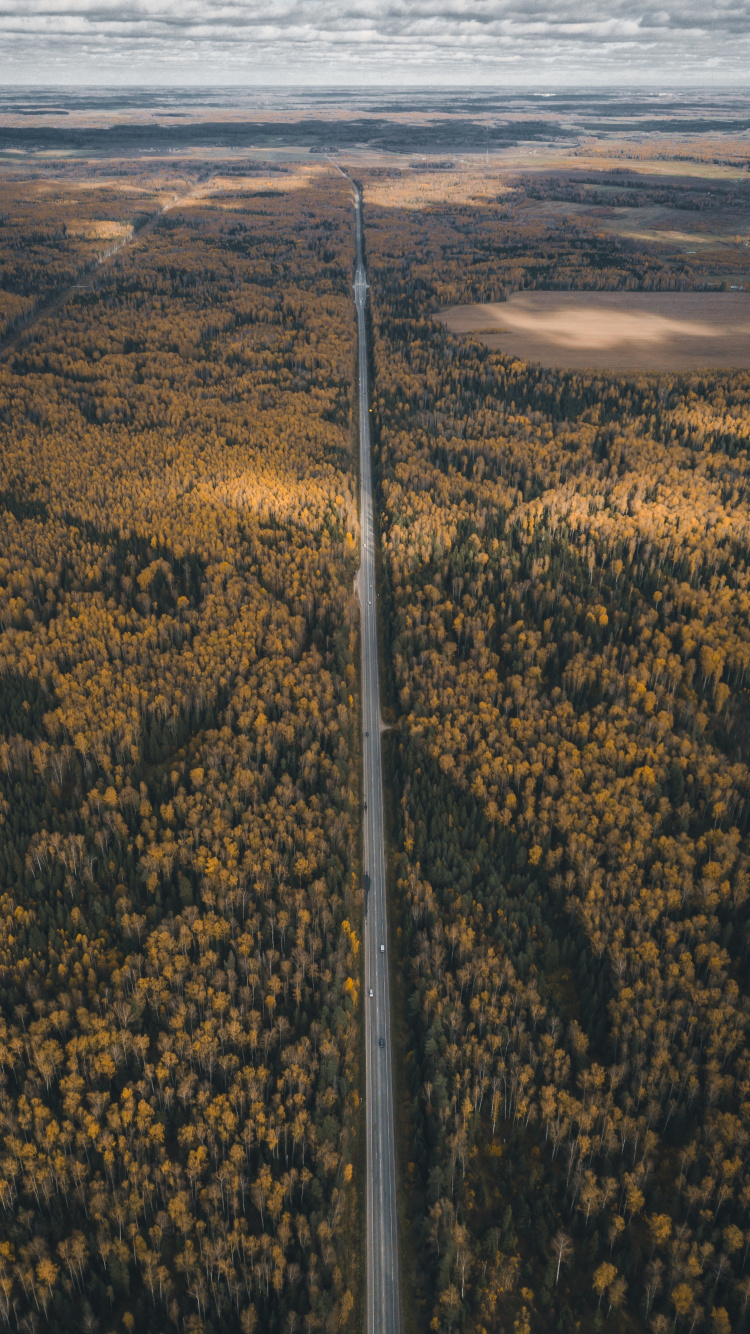 Обои вода, линия, тундра, пейзаж, тень в разрешении 750x1334