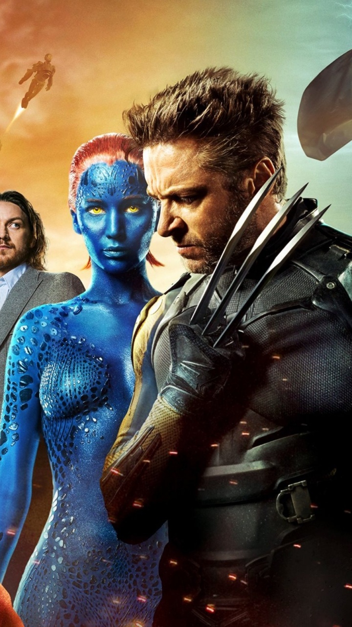 Обои Брайан Сингер, Люди Икс Дни Минувшего Будущего, Люди Икс Первый Класс, Росомаха, супергерой в разрешении 720x1280