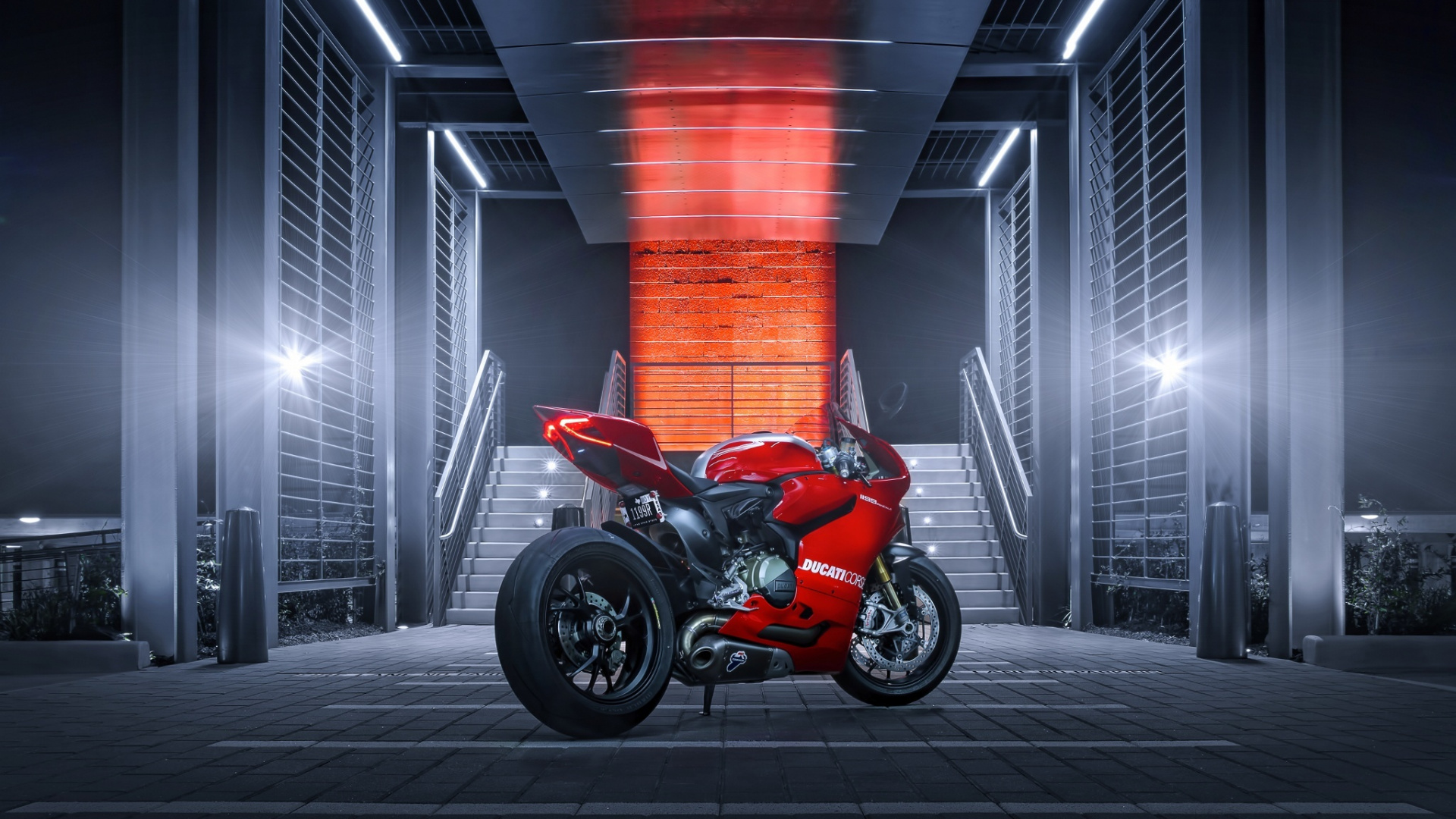 Обои дукати 1299, ducati, дукати 1199, мотоцикл, красный цвет в разрешении 1920x1080