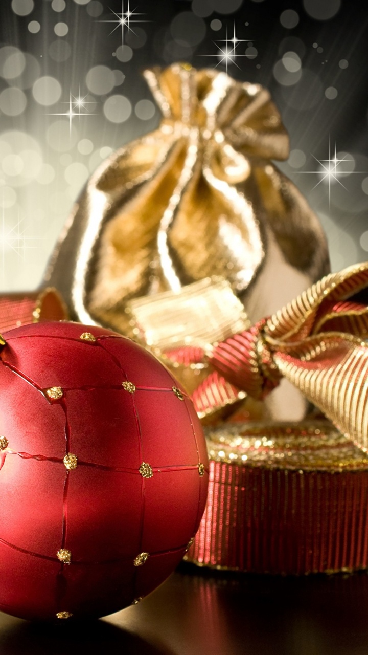 Обои Рождественский день, Новый год, рождественский орнамент, праздник, натюрморт в разрешении 720x1280