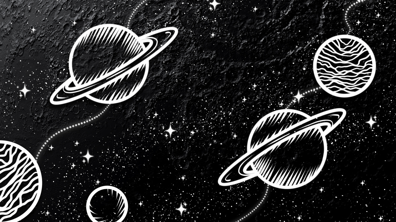 Обои рисование, арт, белые, черный, стиль в разрешении 1366x768