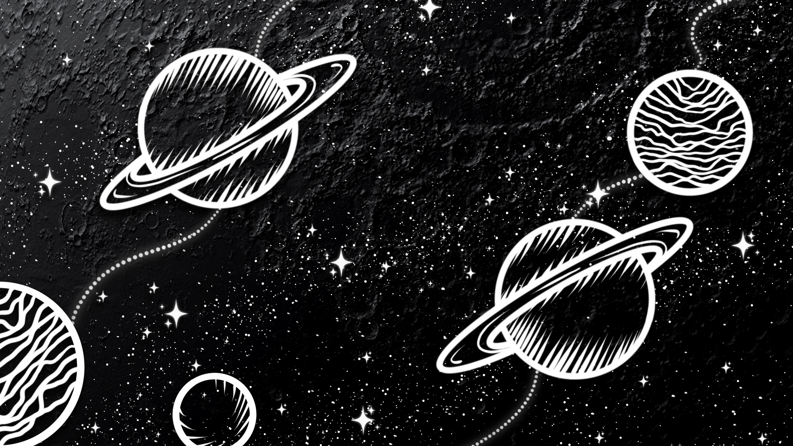 Обои рисование, арт, белые, черный, стиль в разрешении 2560x1440